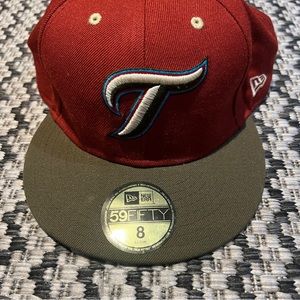 Red New Era Toronto Blue Jays MLB Baseball Cap - Size 8